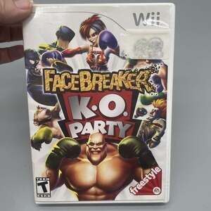 FaceBreaker K.O. Party (Nintendo Wii, 2008) W Manuel Rated T Teen By Freestyle